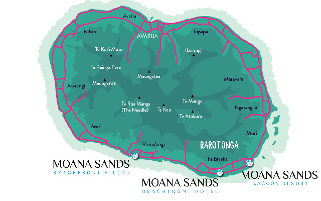 Map of Rarotonga
